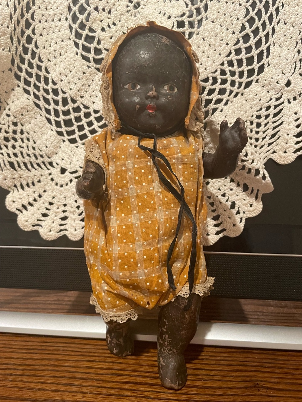 Rare 11” black composition doll